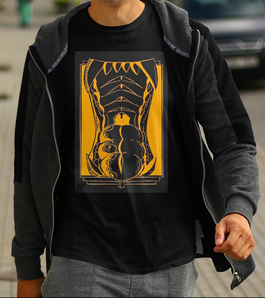 Slosh Dog Synesthesia Abstract Monster Torso Claws T-Shirt
