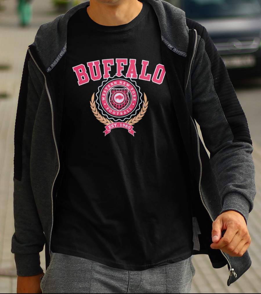 Buffalo Western New York Football Est. 1960 Vintage T-Shirt