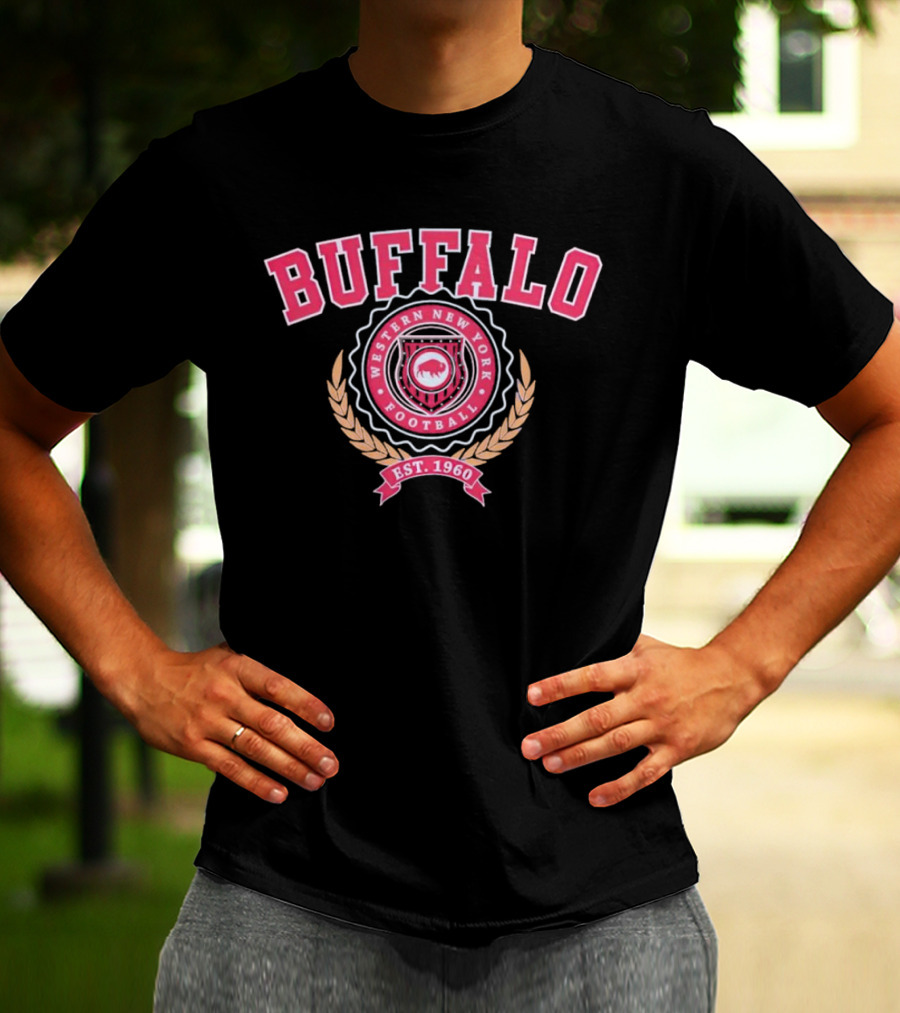 Buffalo Western New York Football Est. 1960 Vintage T-Shirt