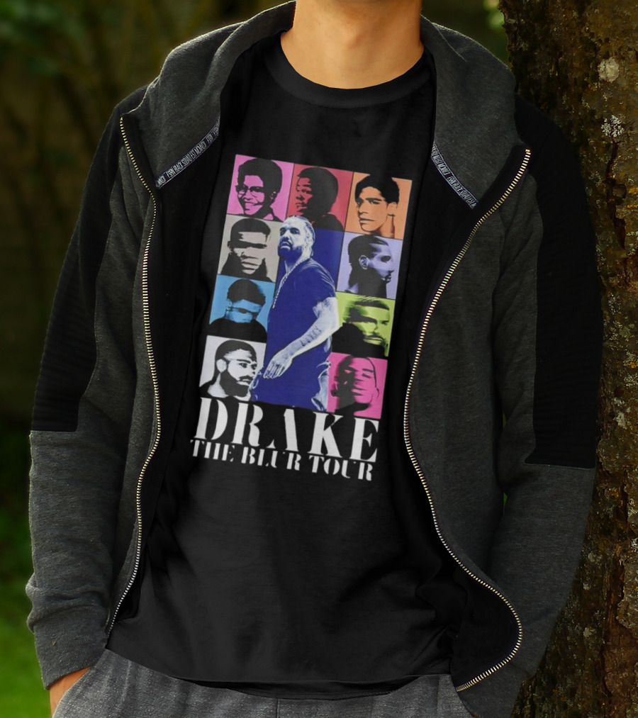 Drake The Blur Tour Pop Art Style Portrait Collage T-Shirt