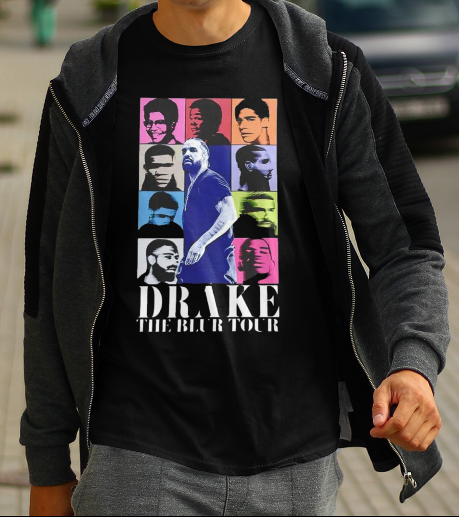 Drake The Blur Tour Pop Art Style Portrait Collage T-Shirt