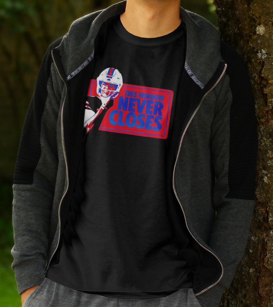 Josh Allen Buffalo Bills This Window Never Closes Football T-Shirt