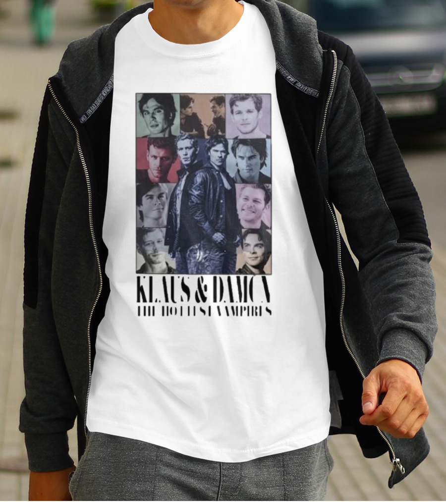 Klaus And Damon The Hottest Vampires Eras Tour T-Shirt