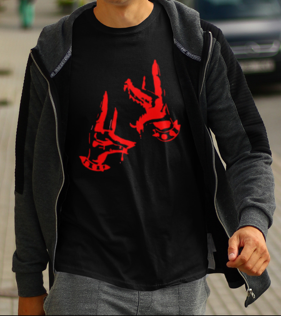 Paradox Bad Dog Cerberus Heads Red T-Shirt