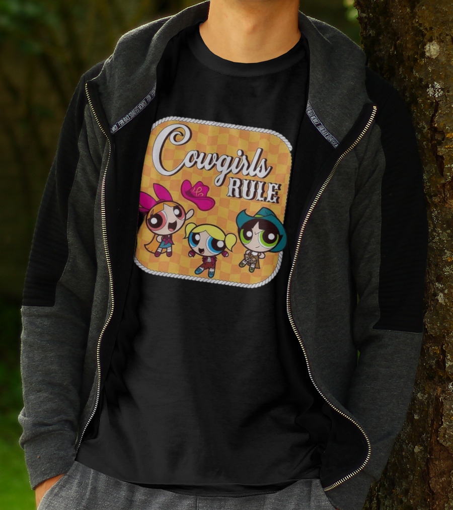 Cowgirls Rule Powerpuff Girls Western T-Shirt
