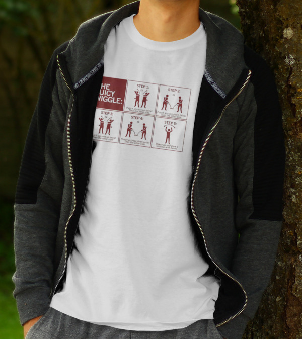 The Juicy Wiggle Five Step Dance Moves Instruction Guide T-Shirt
