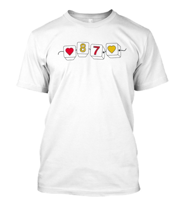 87 Heart Bracelet Blocks T-Shirt