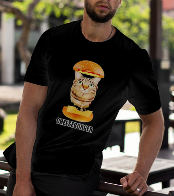 Cat Inside Cheeseburger Delight T-Shirt