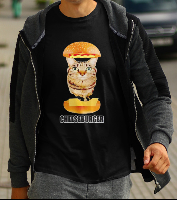 Cat Inside Cheeseburger Delight T-Shirt