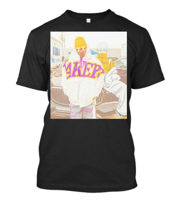 Chris Brown Lakers Jacket X Toge Inumaki Cursed Speech Collaboration T-Shirt