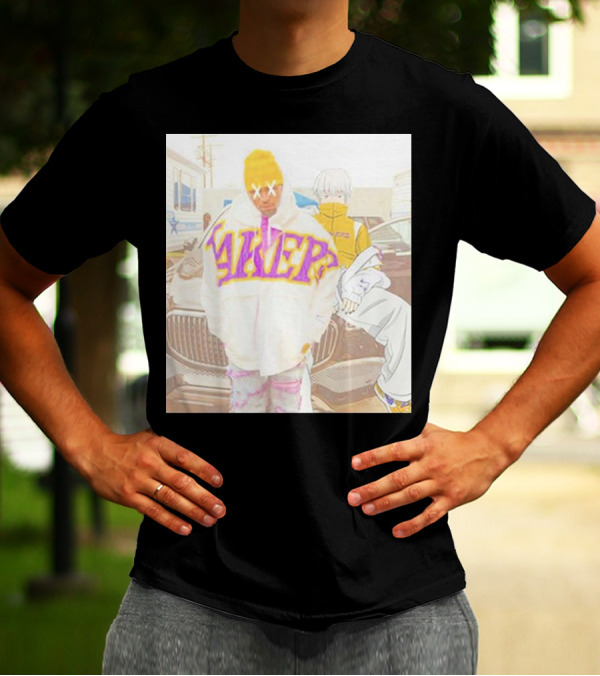 Chris Brown Lakers Jacket X Toge Inumaki Cursed Speech Collaboration T-Shirt