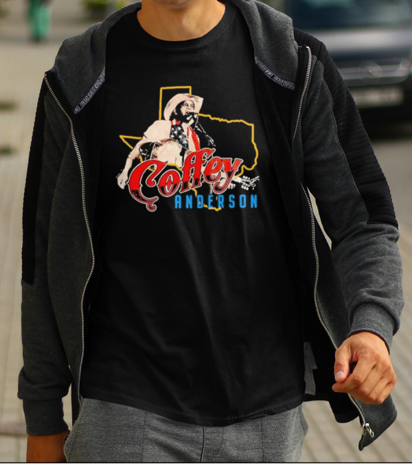 Coffey Anderson Texas Outline Cowboy Music T-Shirt