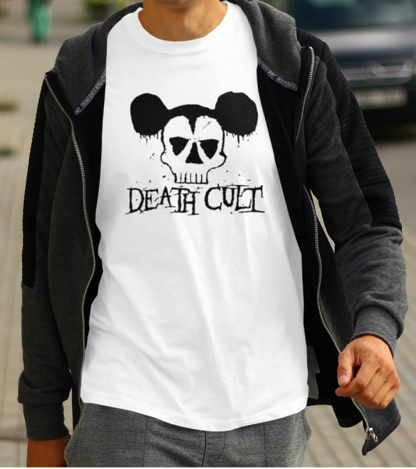 Death Cult Skull With Mouse Ears 8323 T-Shirt