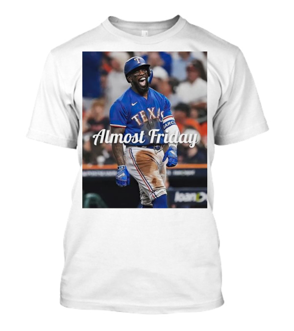 Almost Friday El Bomb Adolis García Texas Rangers MVP Showing T-Shirt