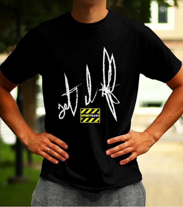 OFFSET TEARS 4 Caution Tape Signature T-Shirt