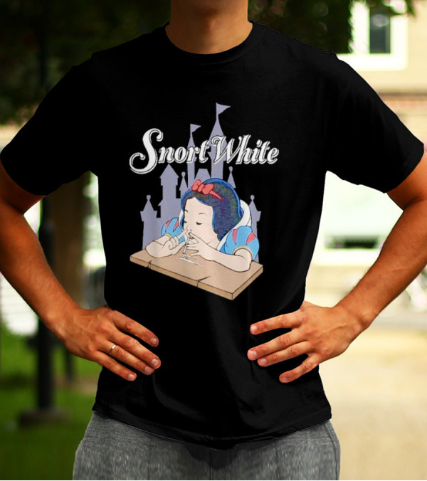 Snort White Castle Background Unethical Threads T-Shirt