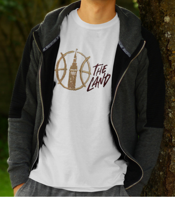The Land Cleveland Script With Tower And Circle Elements T-Shirt