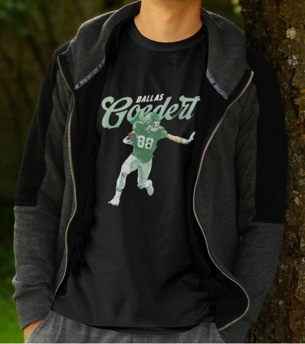 Dallas Goedert Philadelphia Eagles Football Player 88 Action Pose T-Shirt