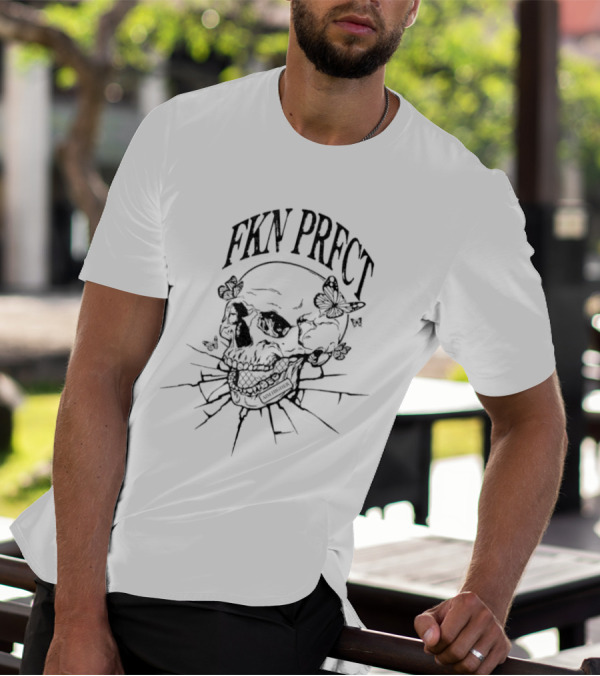 FKN PRFCT Butterflies Skull T-Shirt