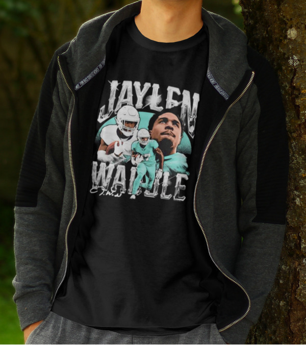 Jaylen Waddle Miami Dolphins Signature J.W T-Shirt