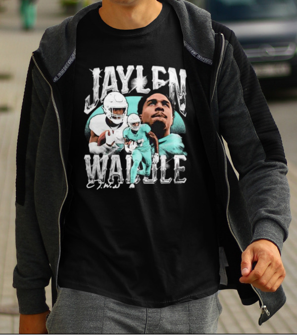 Jaylen Waddle Miami Dolphins Signature J.W T-Shirt