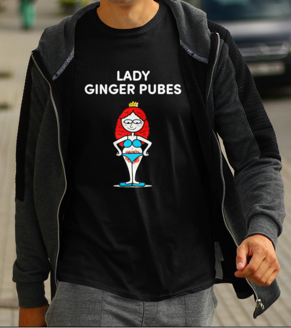 LADY GINGER PUBES CARTOON CHARACTER WEARING CROWN IN BLUE SWIMSUIT T-Shirt