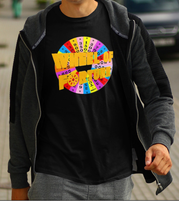 Wheel Of Fortune Classic TV Show Logo Colorful Prize Wheel T-Shirt