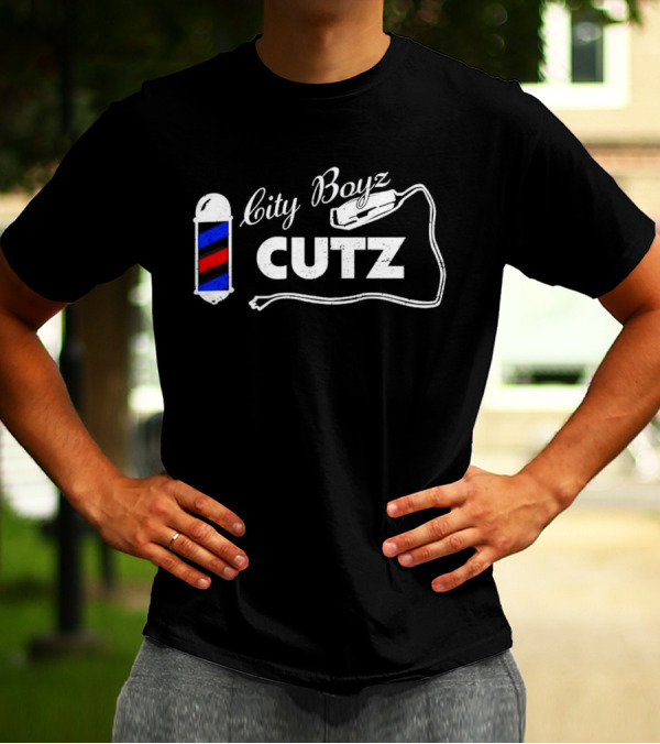 City Boyz Cutz Barber Pole Clippers T-Shirt