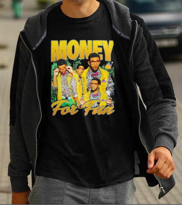 Money For Fun Vintage Drake Style Urban Fashion T-Shirt