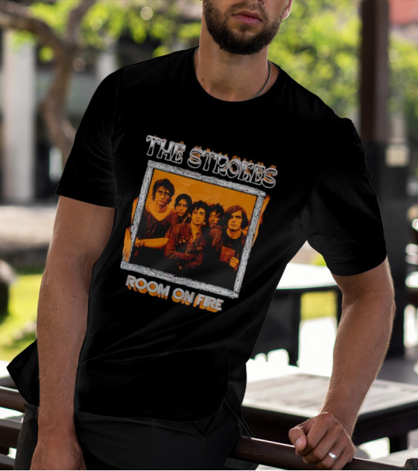 The Strokes Room On Fire Album Art Band Photo T-Shirt