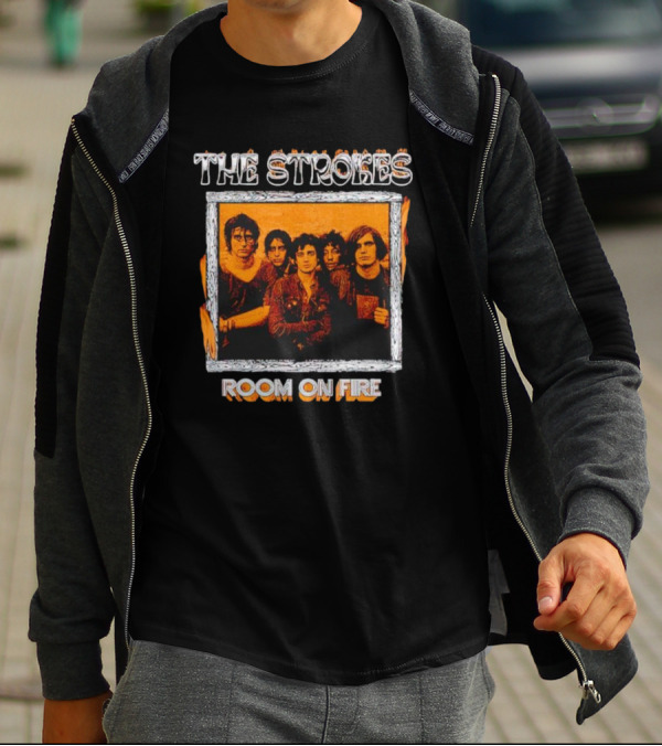 The Strokes Room On Fire Album Art Band Photo T-Shirt