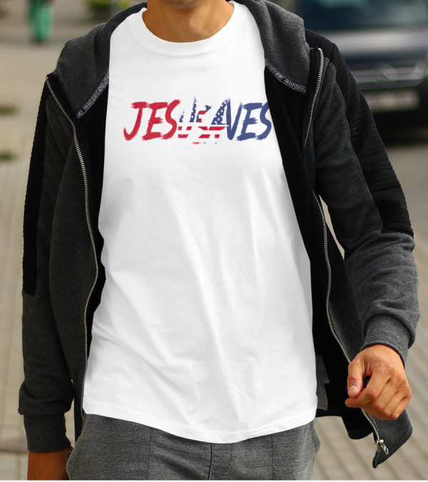 USA Flag Jesus Saves T-Shirt