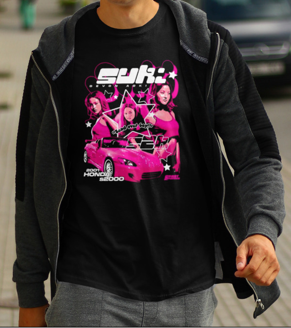 Suki Devon Aoki 2F2f 2001 Honda S2000 Racer Girl Power T-Shirt