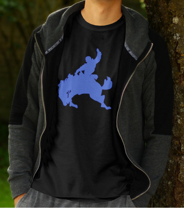 Bad Bunny Bucking Blue Cowboy T-Shirt