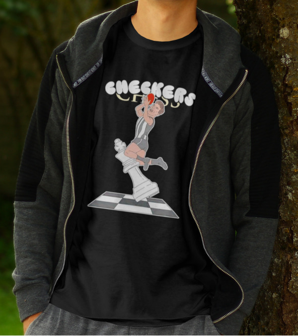 Checkers Chess Dunk King Piece Basketball Jumper T-Shirt