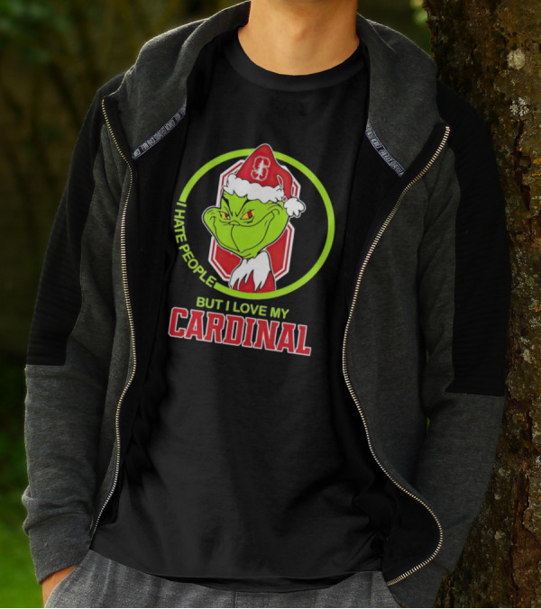 Grinch I Hate People But I Love My Stanford Cardinal T-Shirt