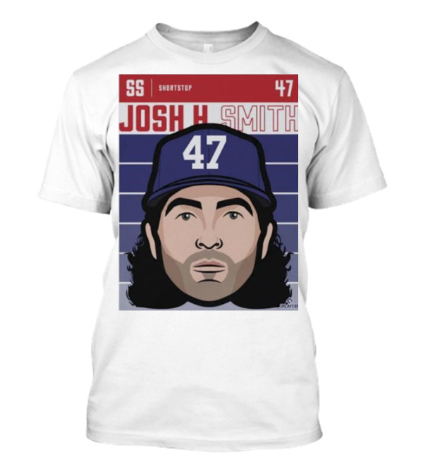 Josh H Smith SS Shortstop 47 Texas Fade Baseball T-Shirt