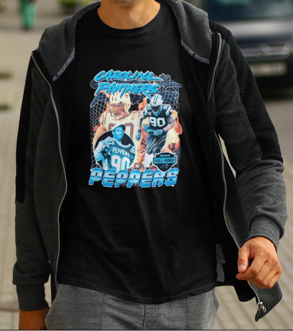 Carolina Panthers Julius Peppers Hall Of Honor 90 T-Shirt
