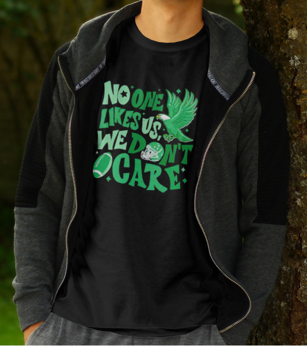 Eagle Bird Gang No One Likes Us We Don’t Care Football Helmet And Ball T-Shirt