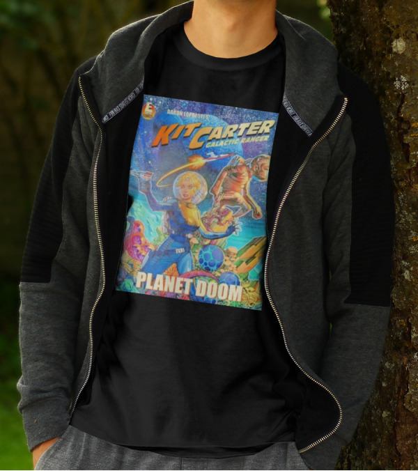 Kit Carter Galactic Ranger Planet Doom Halloween Edition Comic Cover T-Shirt