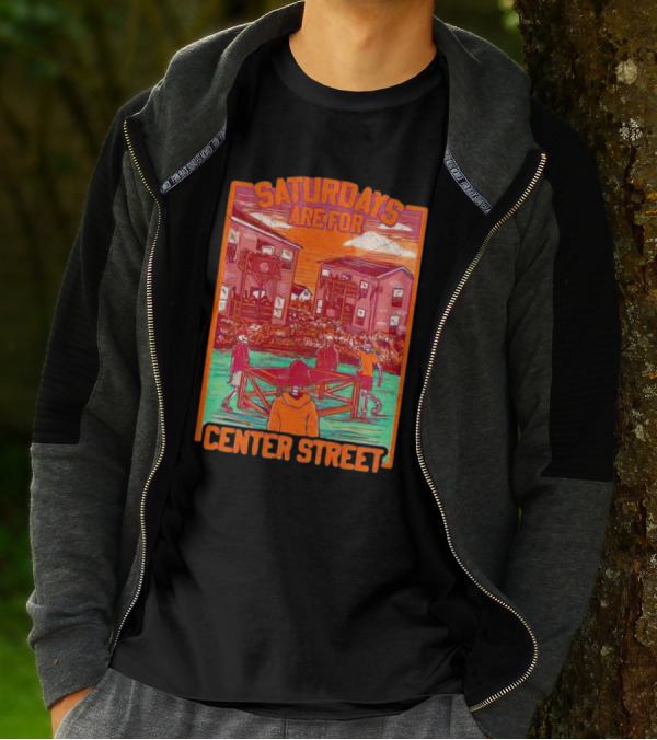 Saturdays Are For Center Street Gathering And Outdoor Fun T-Shirt