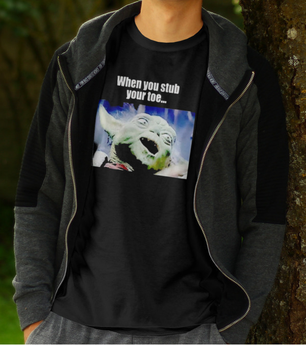 When You Stub Your Toe Yoda Meme T-Shirt