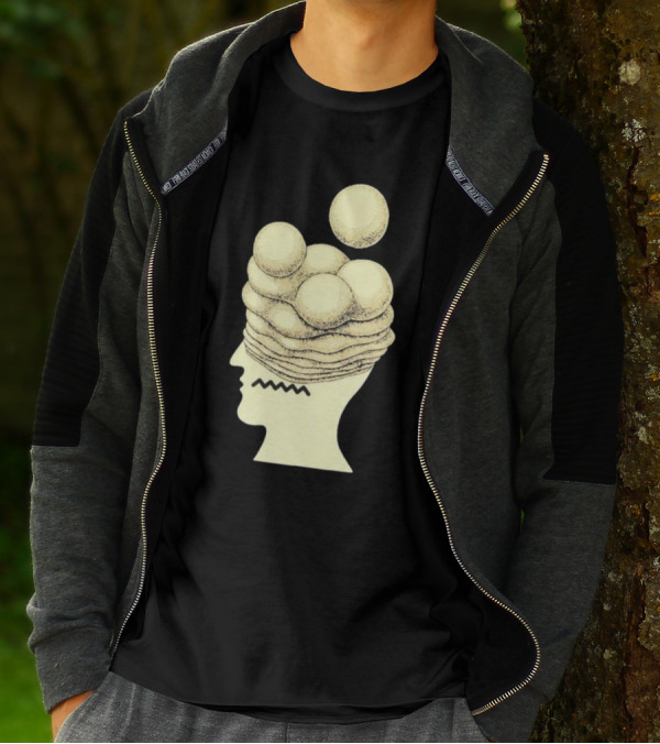 Brain Dead Growth Surreal Layers Optical Illusion T-Shirt
