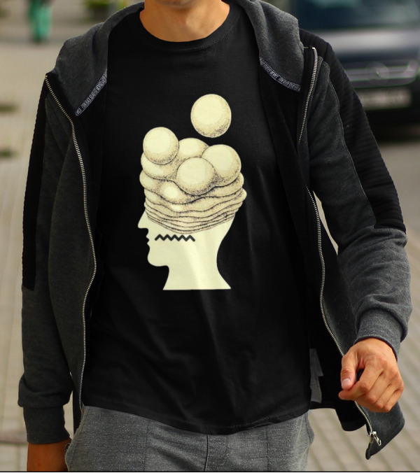Brain Dead Growth Surreal Layers Optical Illusion T-Shirt