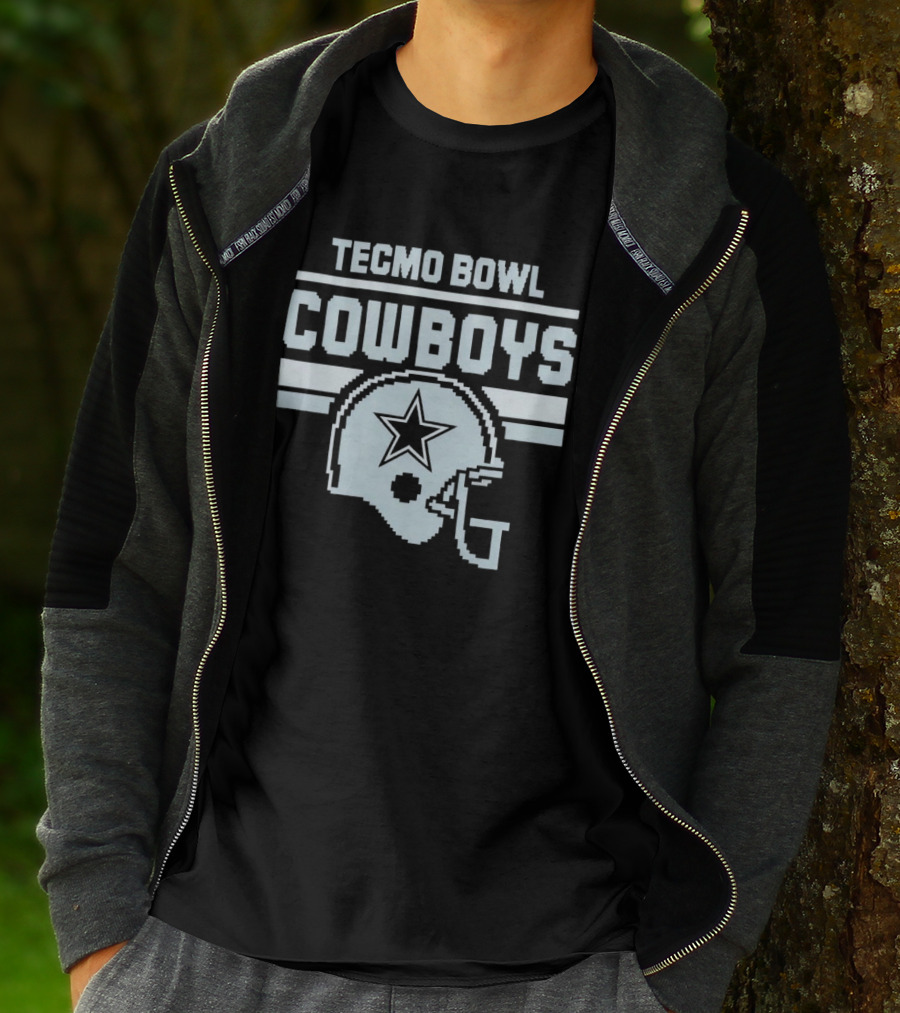 Tecmo Bowl Cowboys Helmet Vintage Pixel T-Shirt