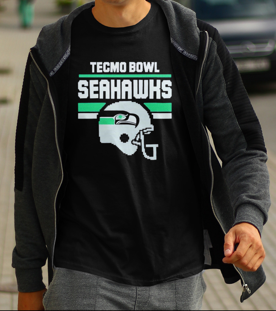 Tecmo Bowl Seattle Seahawks Helmet T-Shirt