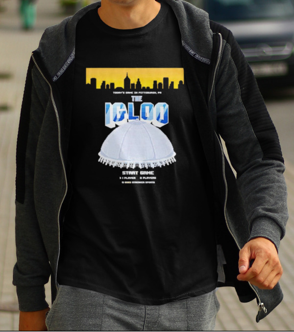 8-Bit Start Game Pittsburgh PA The Igloo Retro Skyline T-Shirt