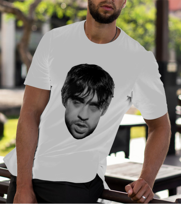 Bad Bunny Baticano Monochrome Face T-Shirt