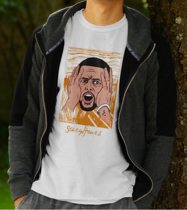 Drake Scary Hours White Munch Scream T-Shirt