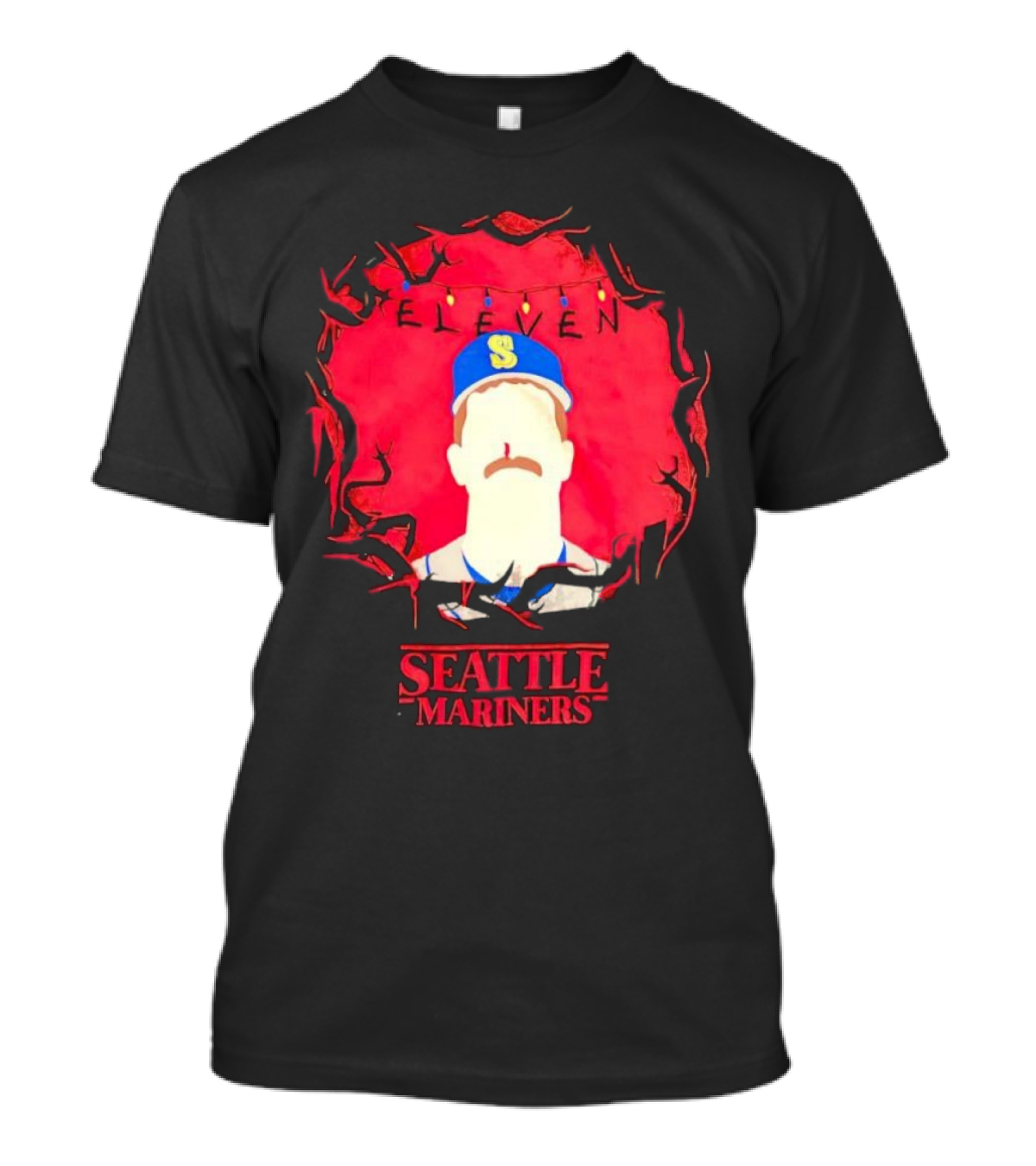 Eleven Stranger Things Style Seattle Marine...T-Shirt 